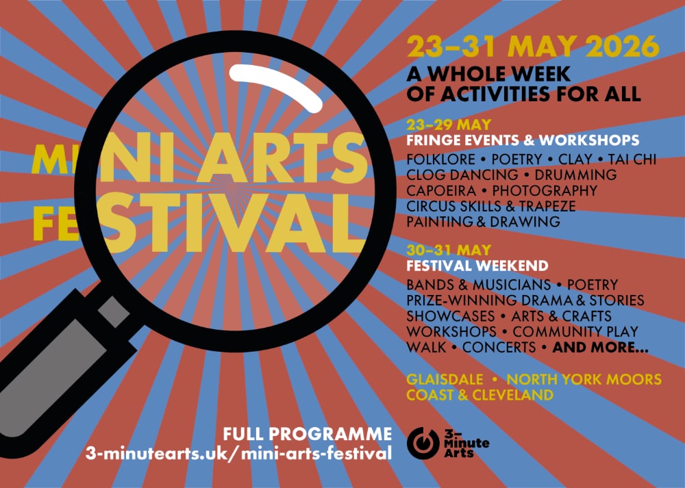 Mini Arts Festival - Glaisdale Whitby 2026